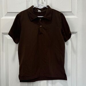 SHEIN Kids Brown Polo Shirt